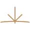 Ekena Millwork Alberta Timber Gable Bracket, Western Red Cedar, 108"W x 58"H x 1 1/2"D x 3 1/2"F, 13/12 Pitch GBW108X58X0204ALB00SWR - alternate 1